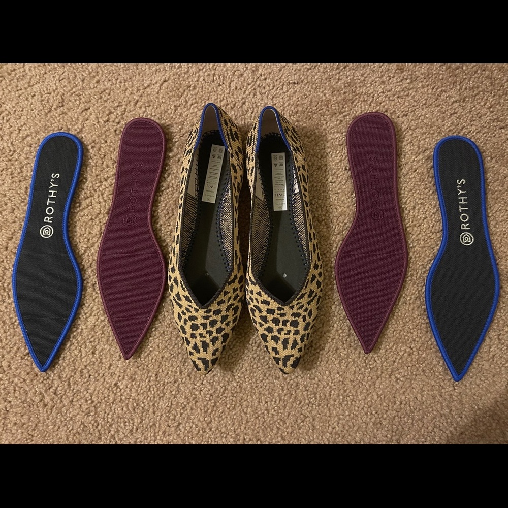 Rothy’s The Point in Leopard sz 11